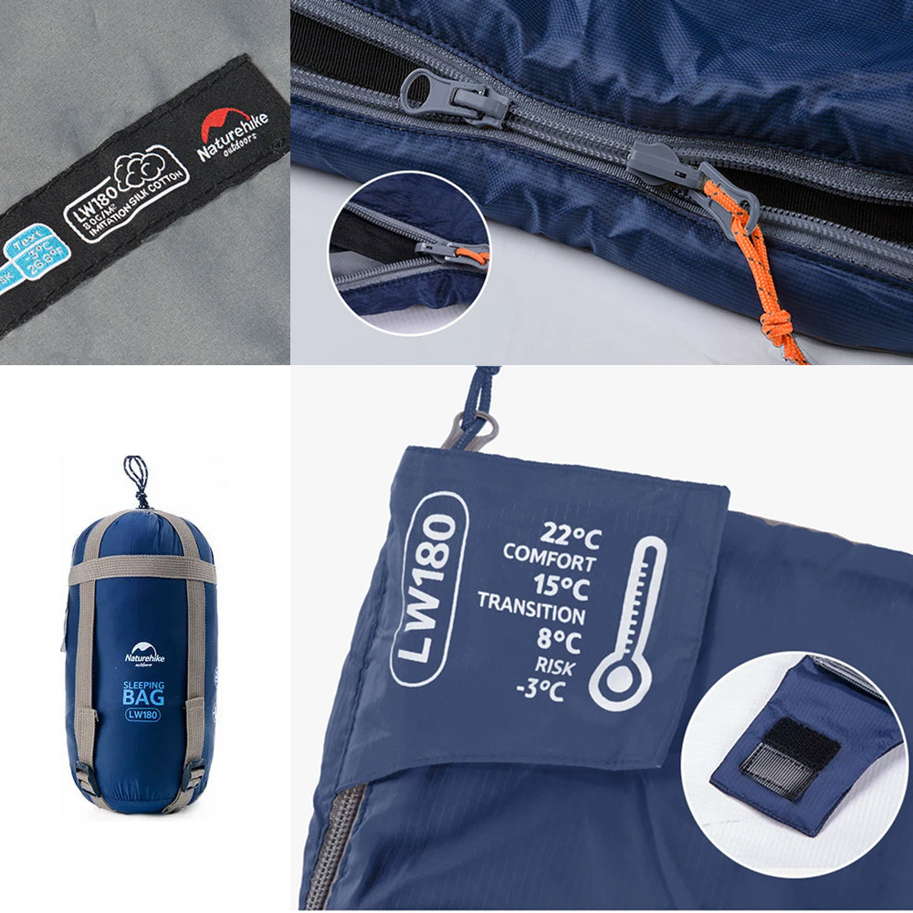 Naturehike - Sleeping Bag | 3-Season | 15~5°C | Ultralight | 680g
