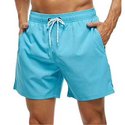 Elastic Closure Men's Swim Trunks