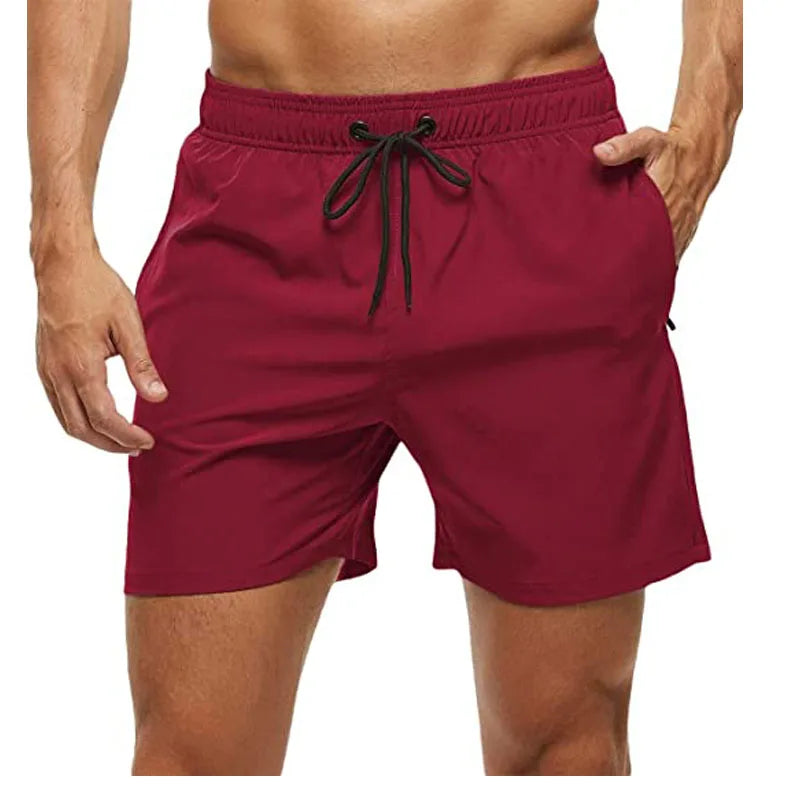 Elastic Closure Men's Swim Trunks