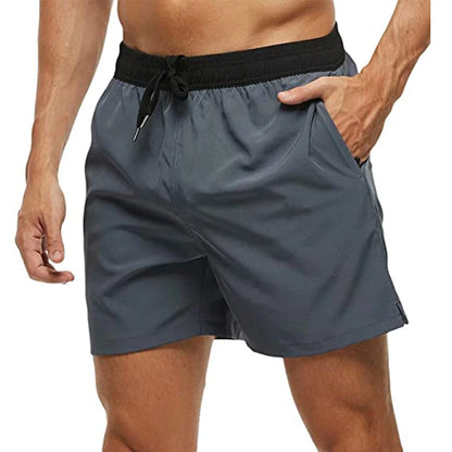 Elastic Closure Men's Swim Trunks