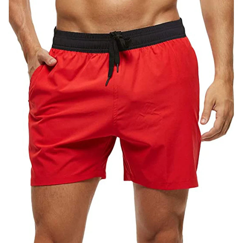 Elastic Closure Men's Swim Trunks