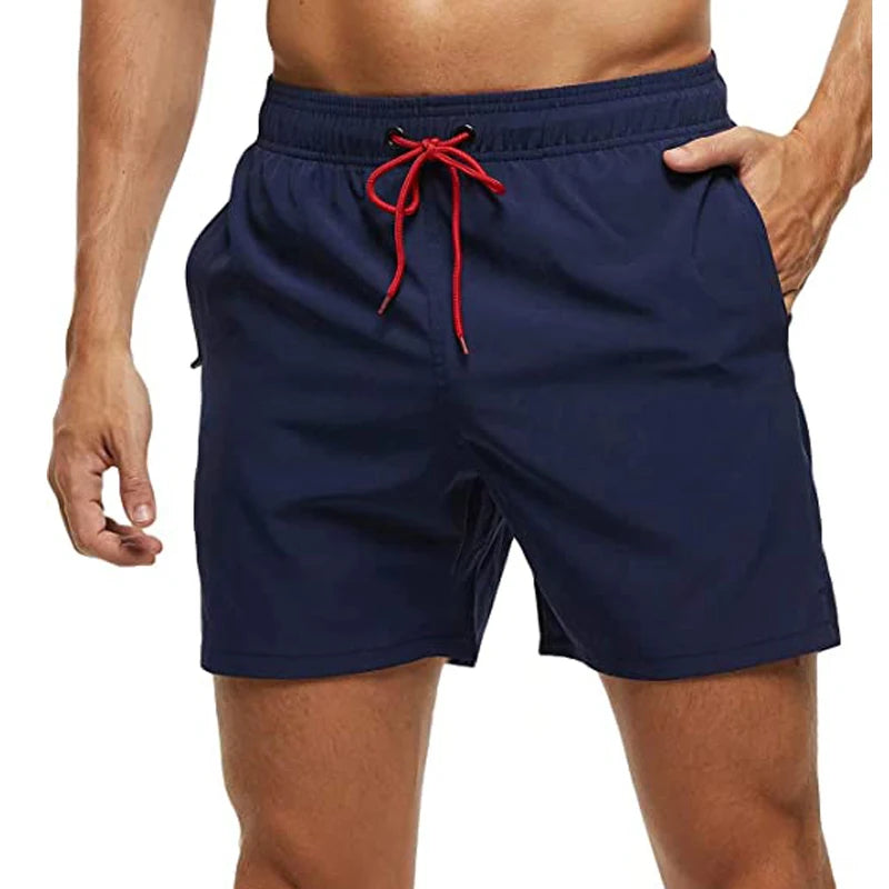 Elastic Closure Men's Swim Trunks