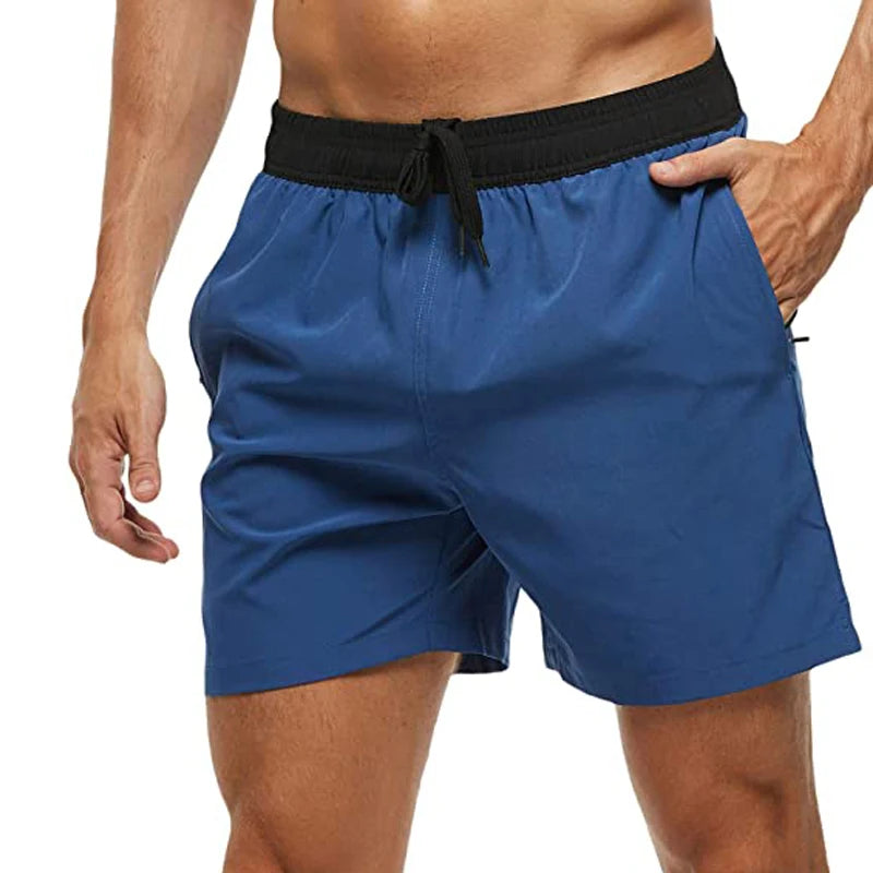 Elastic Closure Men's Swim Trunks