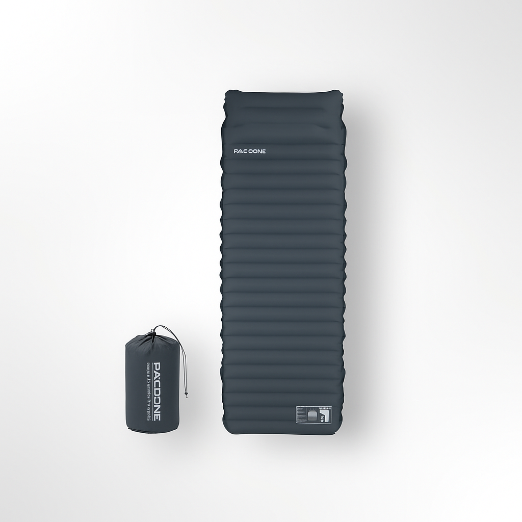 PACOONE Air Mattress - 1-Person | Ultralight & Waterproof | Built-in Pump | 1.0kg