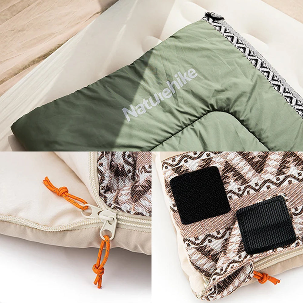 Naturehike Spliceable Sleeping Bag - | 3-Season | Lightweight 850g | Zip & Foot Vent Design
