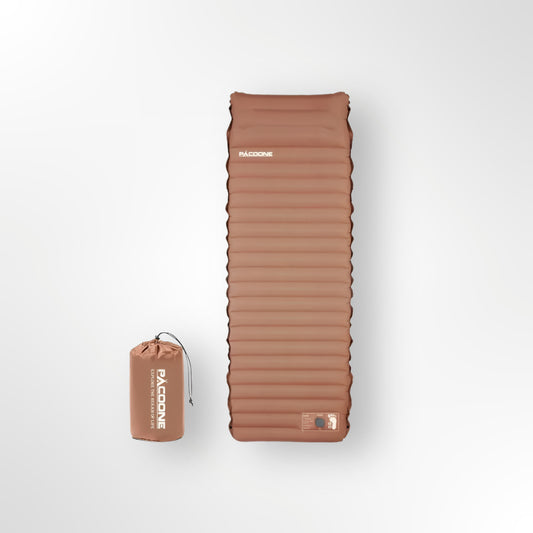 PACOONE Air Mattress - 1-Person | Ultralight & Waterproof | Built-in Pump | 1.0kg