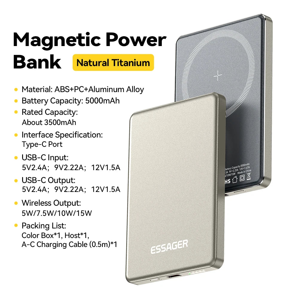 Essager Magnetic Wireless Power Bank