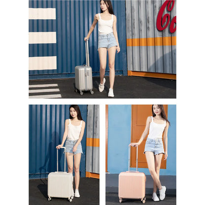 White Spinner Women Luggage