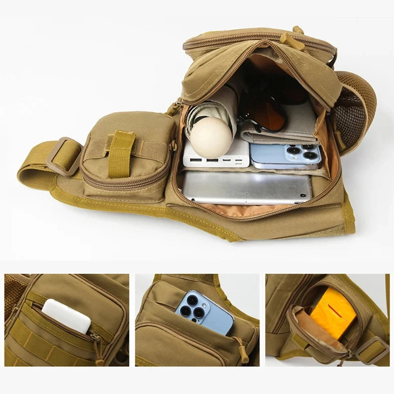 Men's Tactical Crossbody Molle Bag