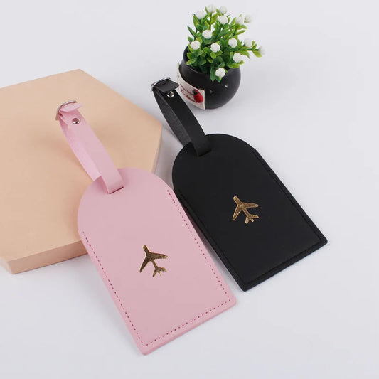 Portable PU Leather Luggage Tag