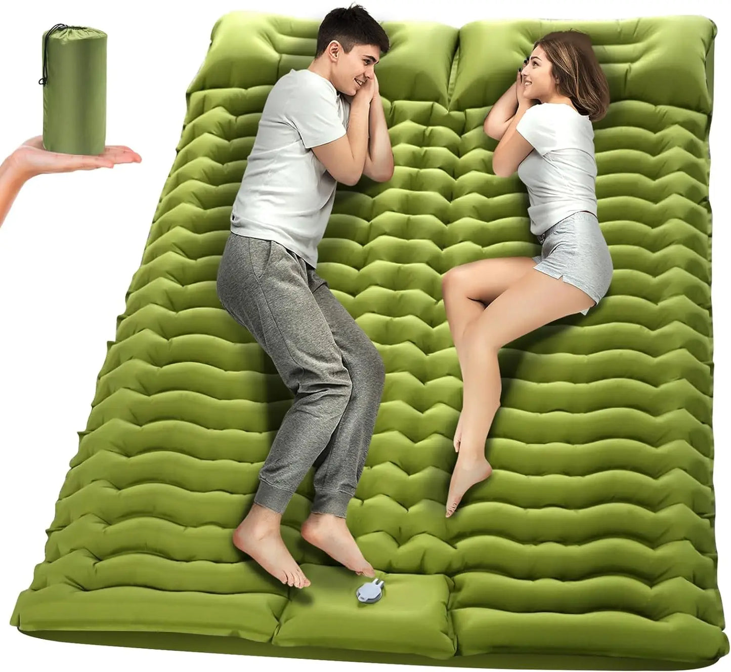 Outdoor Double Sleeping Pad with Pillow