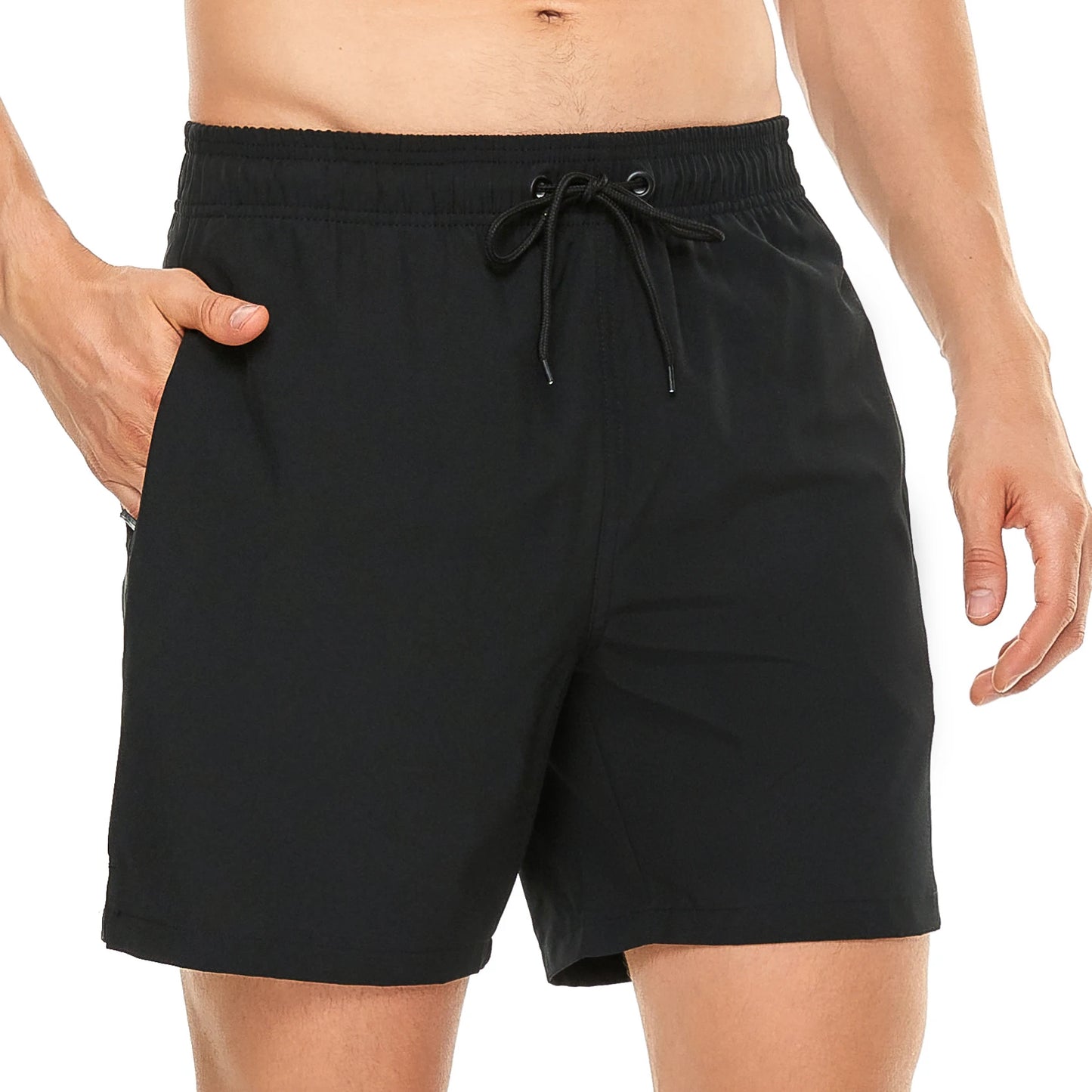 Elastic Closure Men's Swim Trunks