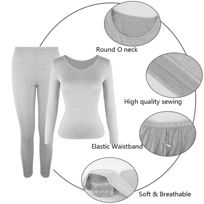 Thermal Underwear Women Pajama Set