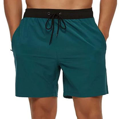 Elastic Closure Men's Swim Trunks