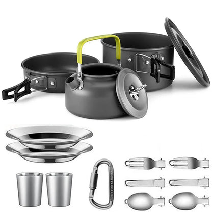 Camping Cooking Set Non-Stick Pots