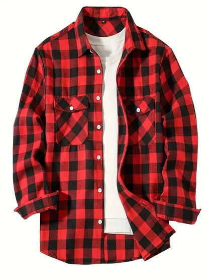 Men’s Classic Plaid Button-Up