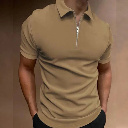 Men's Solid Color Polo Shirt