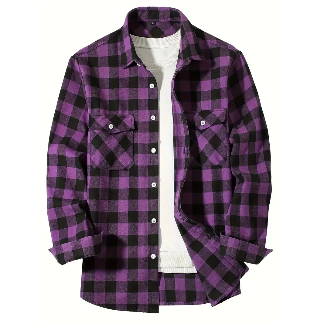 Men’s Classic Plaid Button-Up