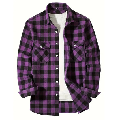 Men’s Classic Plaid Button-Up