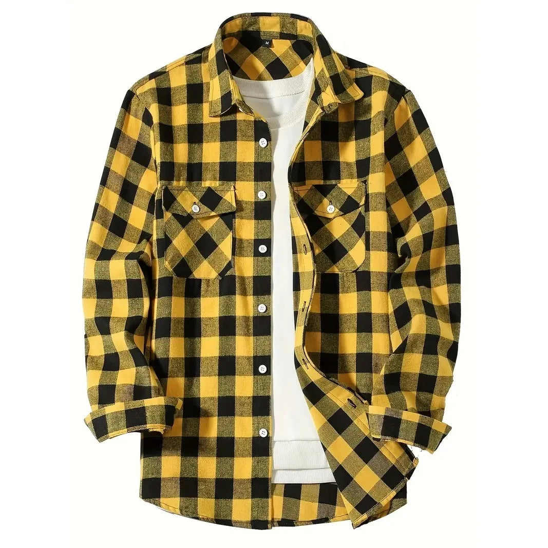 Men’s Classic Plaid Button-Up