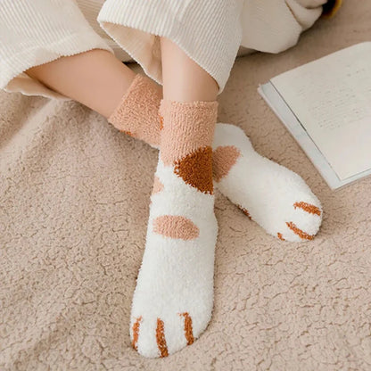 Cute Animal Cat Paw Socks