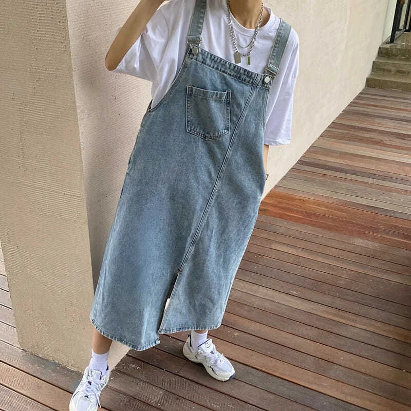 Women’s Sleeveless Denim Overall Dress