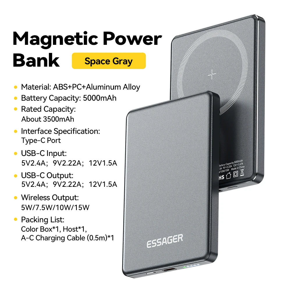 Essager Magnetic Wireless Power Bank