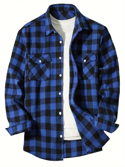 Men’s Classic Plaid Button-Up