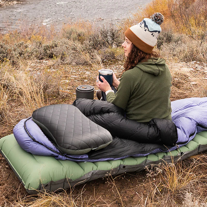PACOONE Air Mattress - 1-Person | Ultralight & Waterproof | Built-in Pump | 1.0kg