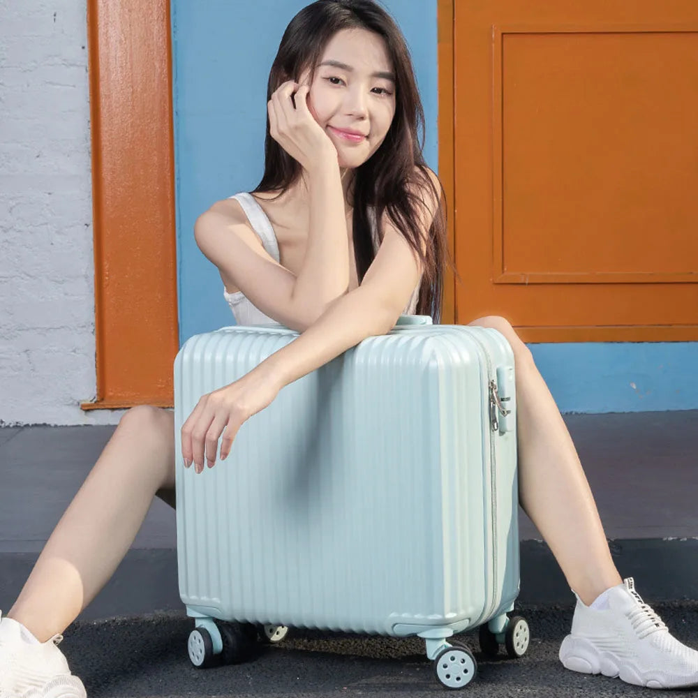 White Spinner Women Luggage