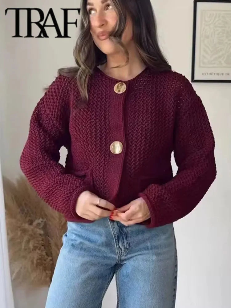 Autumn Winter Knitted Cardigan