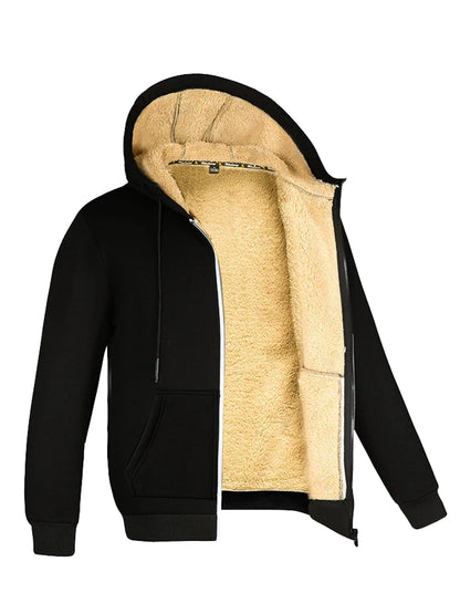 Winter Lambswool Zipper Hoodies