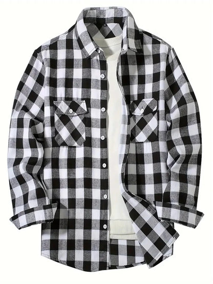 Men’s Classic Plaid Button-Up