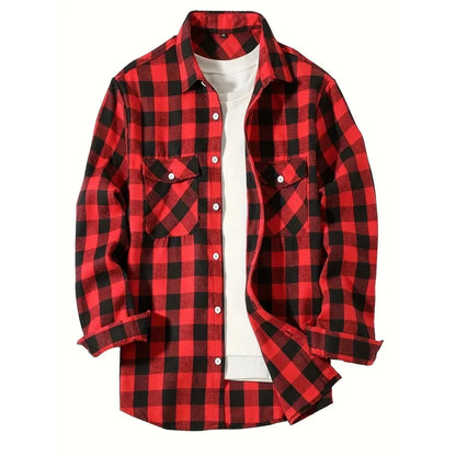 Men’s Classic Plaid Button-Up