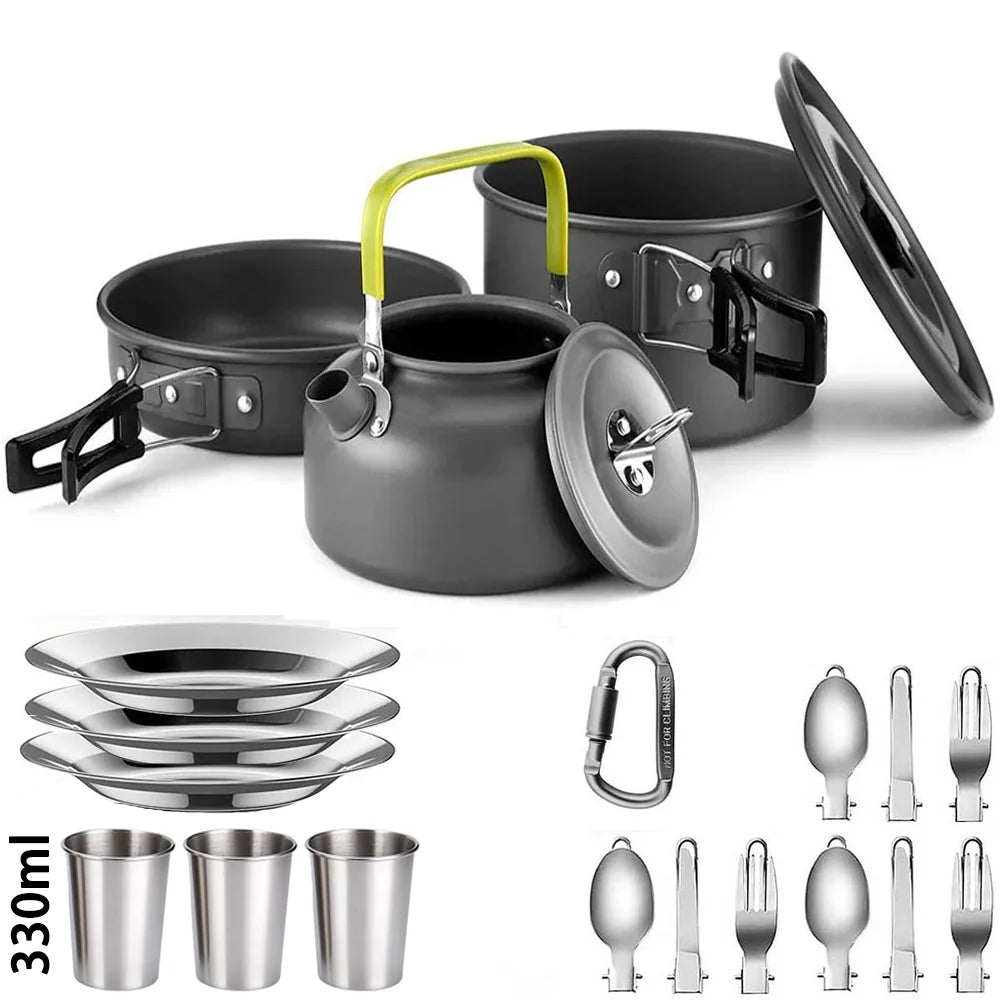 Camping Cooking Set Non-Stick Pots