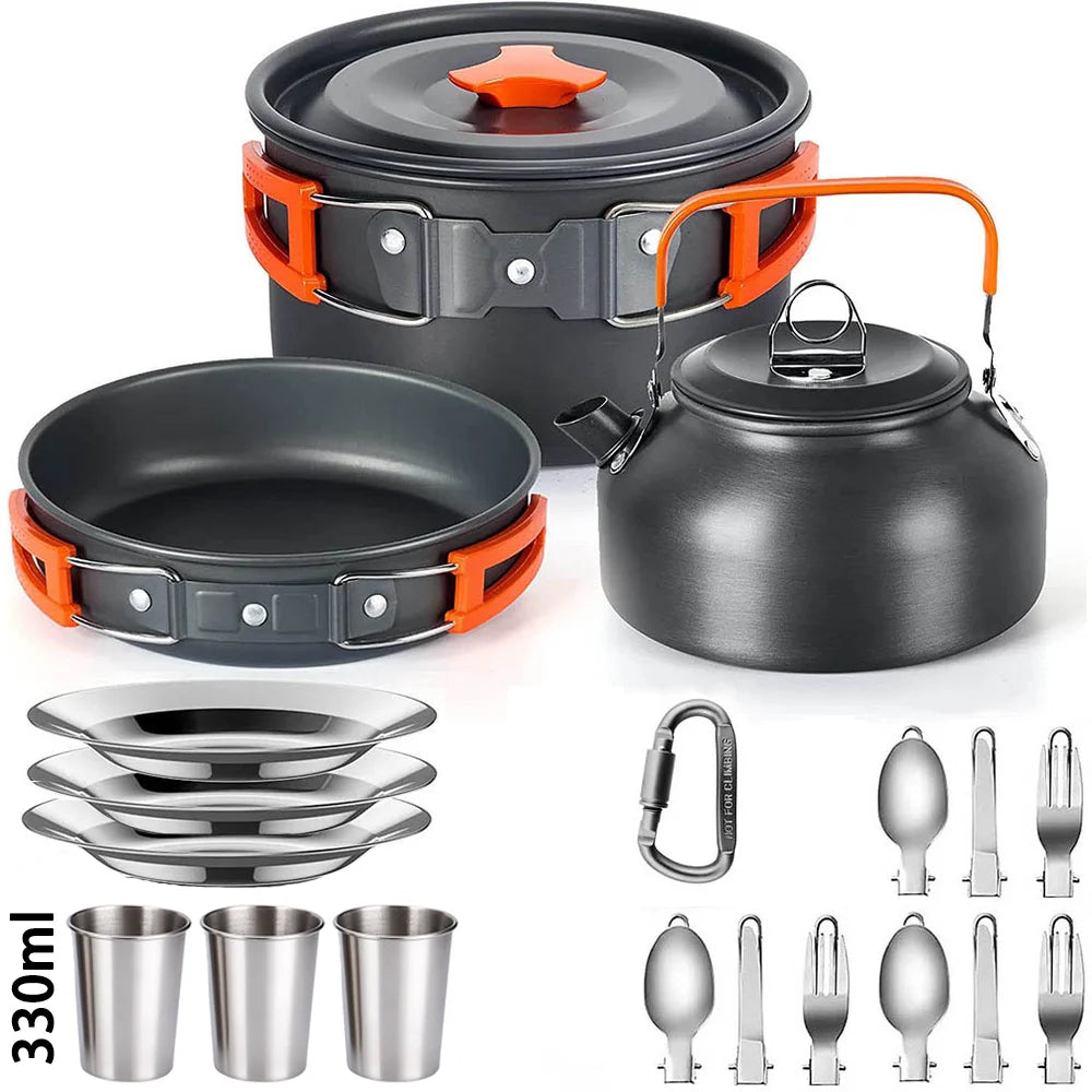 Camping Cooking Set Non-Stick Pots