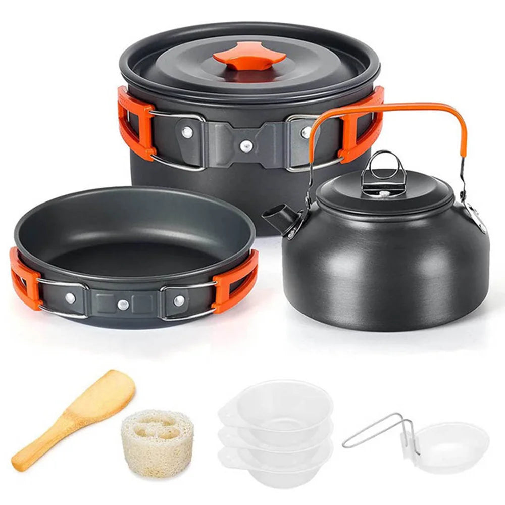 Camping Cooking Set Non-Stick Pots