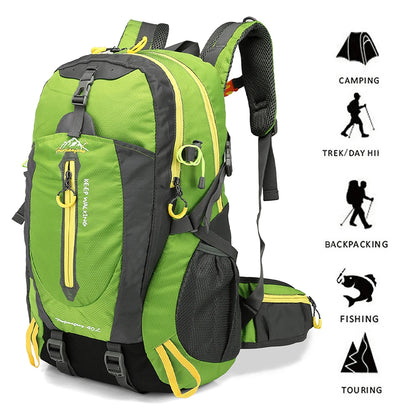 Water Resistant Travel Hiking Backpack