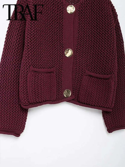 Autumn Winter Knitted Cardigan