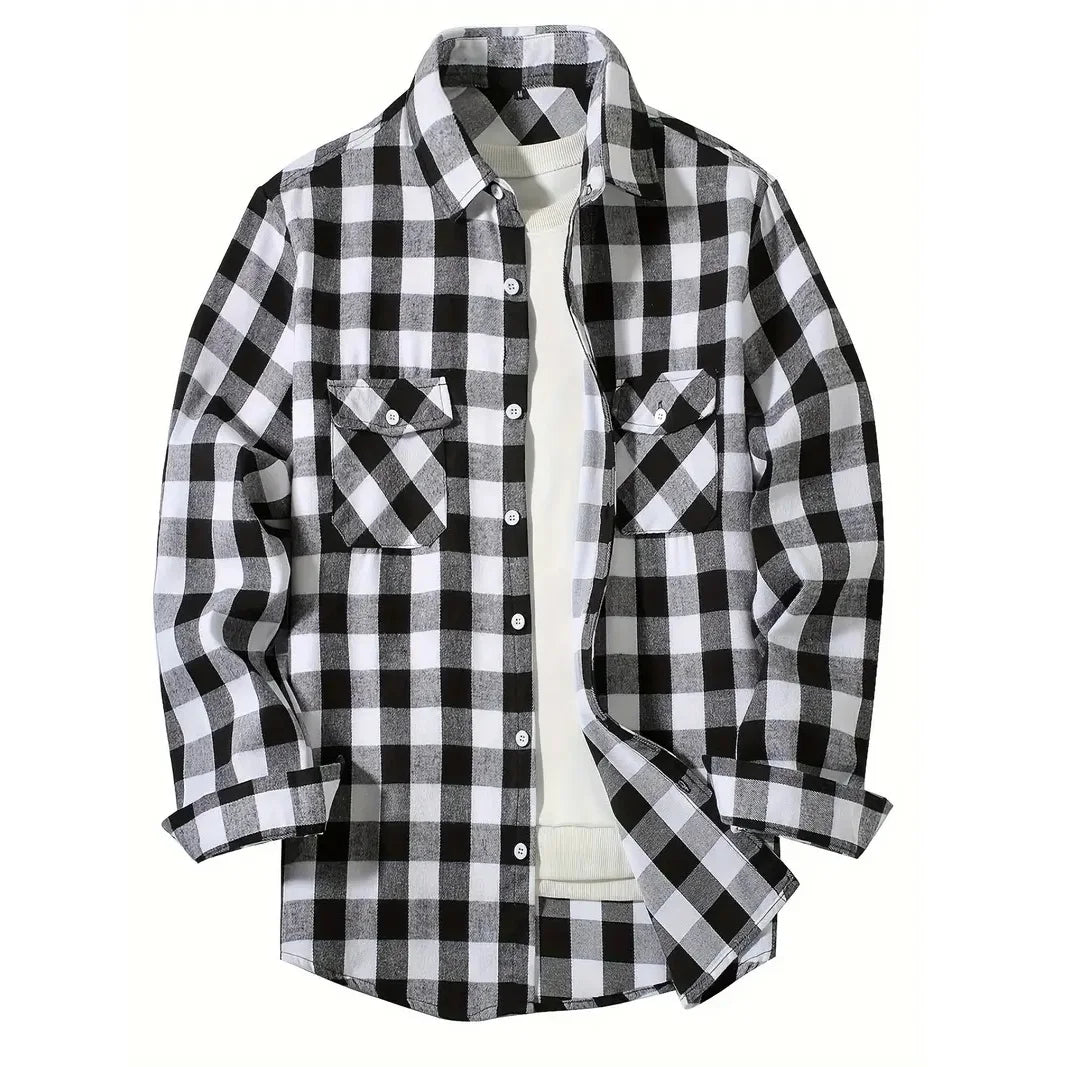 Men’s Classic Plaid Button-Up