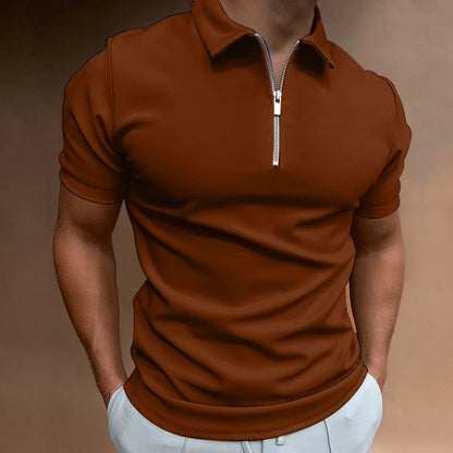 Men's Solid Color Polo Shirt