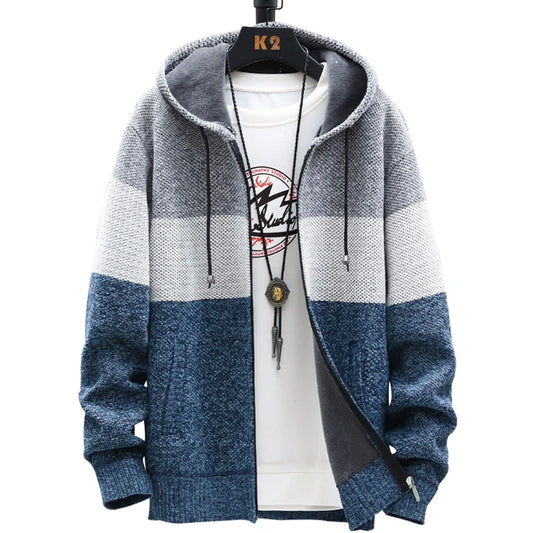 Men's Fleece Hooded Cardigan