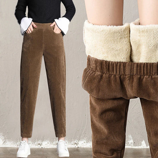 Women's Warm Corduroy Harem Pants