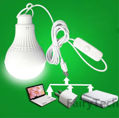 LED Lantern Camp Light USB Bulb