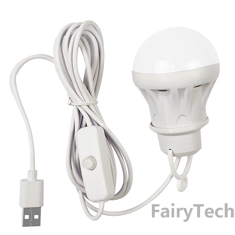 LED Lantern Camp Light USB Bulb