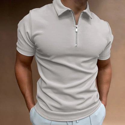 Men's Solid Color Polo Shirt