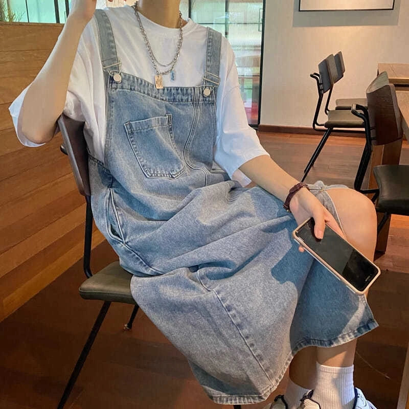 Women’s Sleeveless Denim Overall Dress