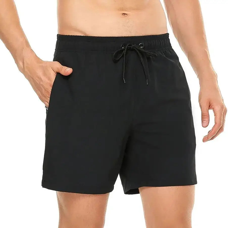 Elastic Closure Men's Swim Trunks