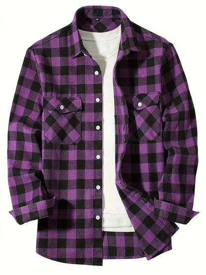 Men’s Classic Plaid Button-Up