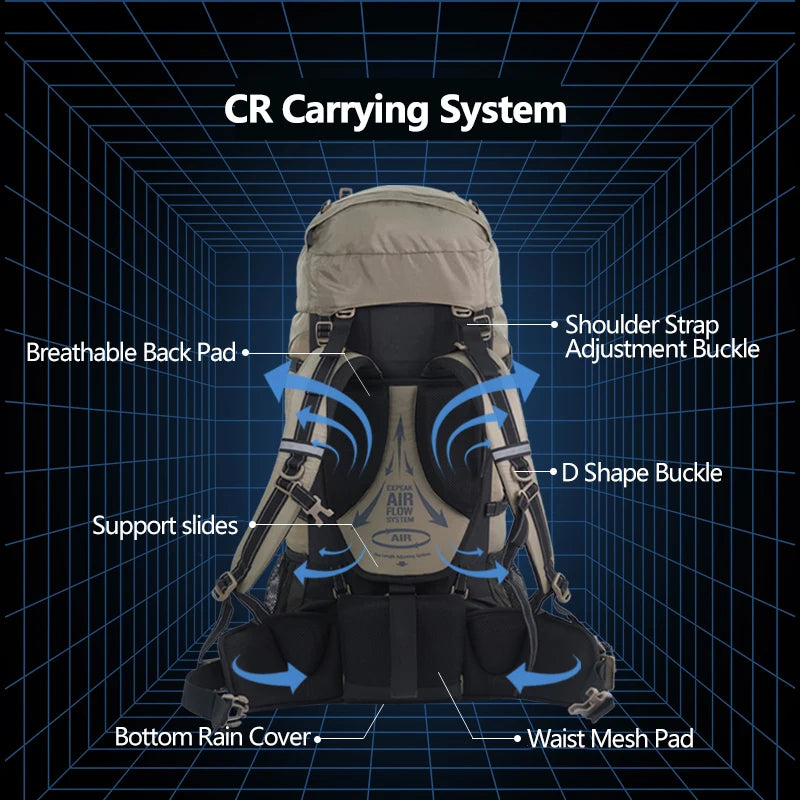 Ergonomic Hiking Backpack for Men